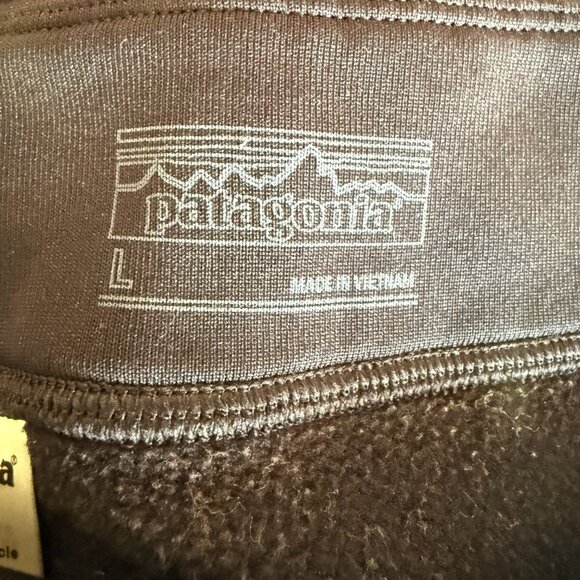 Patagonia Crosstrek Bottoms Large Black Fleece Lined Hiking Tights EUC - Picture 5 of 10